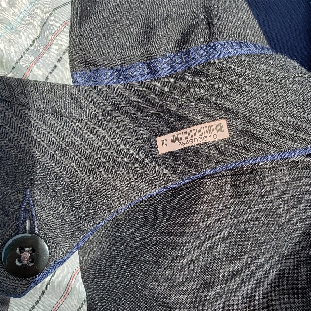 Lauren Ralph Lauren Wool Navy Pants Size 38 x 30 - Picture 5 of 8